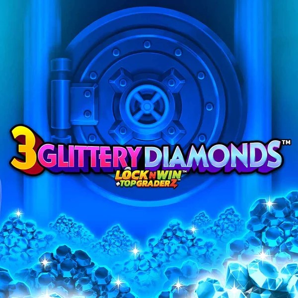 3 Glittery Diamonds casino game by PearFiction Studios – featured logo at Festival Play Casino