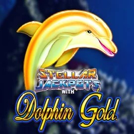 Dolphin Gold with Stellar Jackpots logo by Lightning Box Game at Festival Play Casino